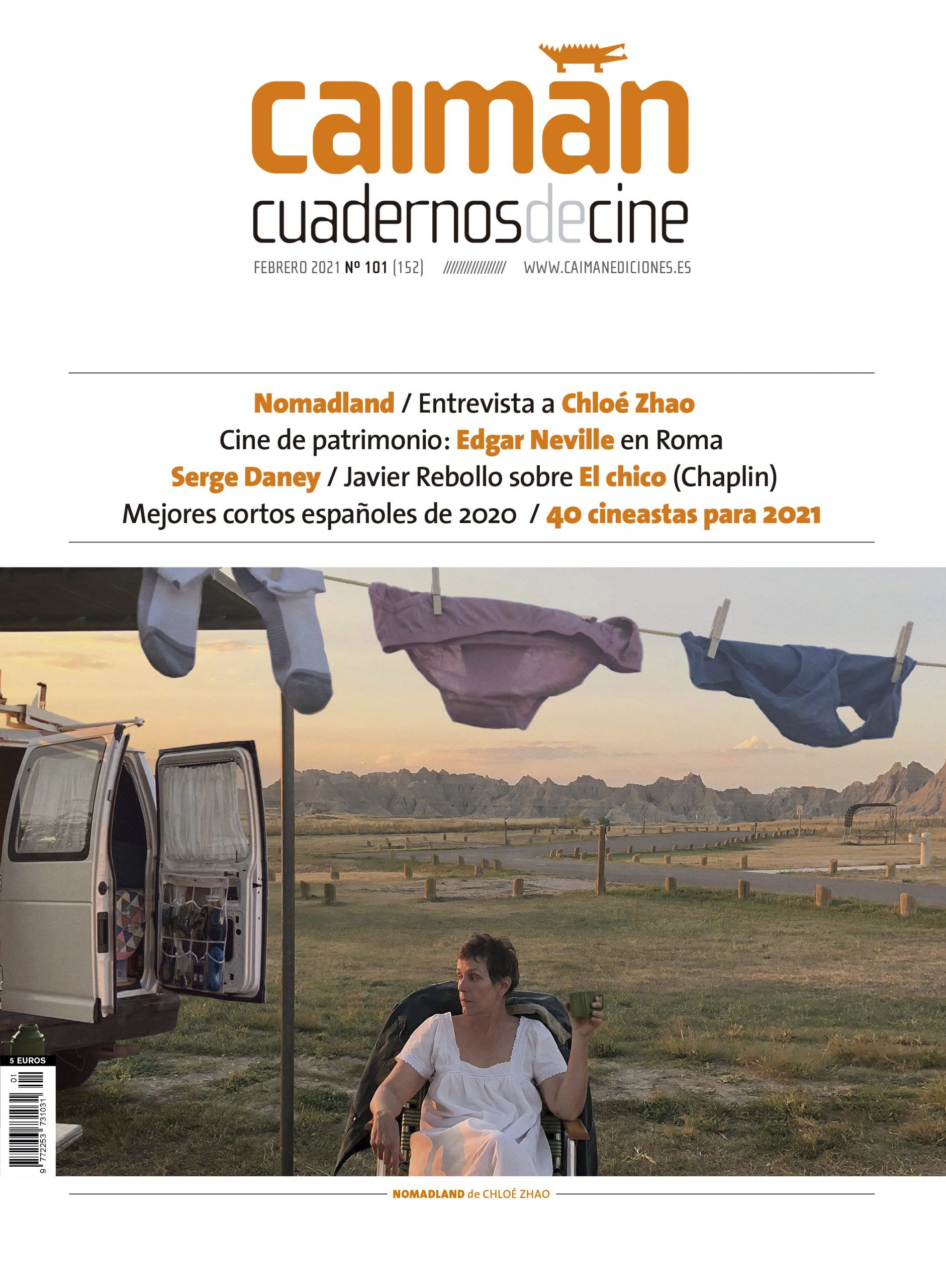 CAIMAN CUADERNOS DE CINE magazine side cover Issue 153  March 2021
