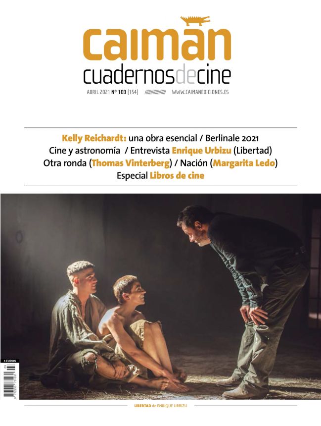 CAIMAN CUADERNOS DE CINE magazine side cover Issue 154  April 2021