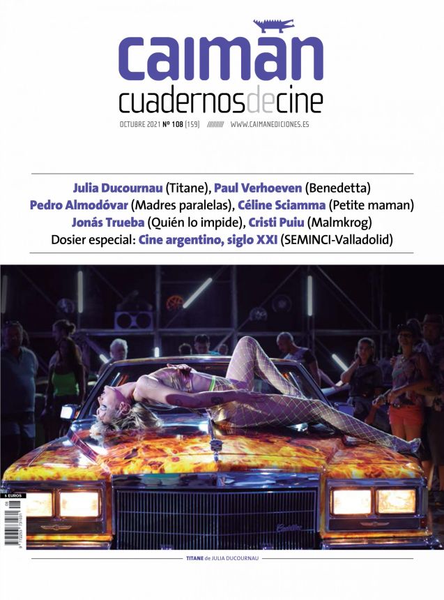 CAIMAN CUADERNOS DE CINE magazine side cover Issue 159  October 2021