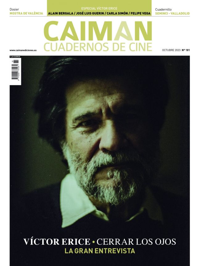 CAIMAN CUADERNOS DE CINE magazine side cover Issue 181  October 2023