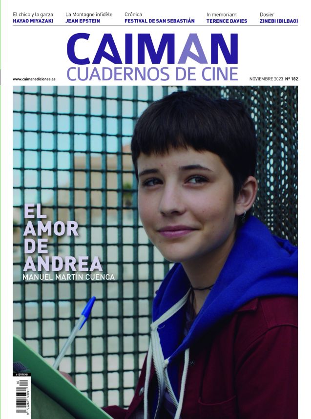 CAIMAN CUADERNOS DE CINE magazine side cover Issue 182  November 2023
