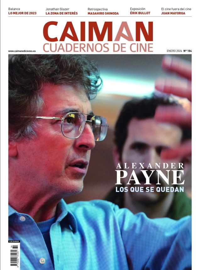 CAIMAN CUADERNOS DE CINE magazine side cover Issue 184  January 2024