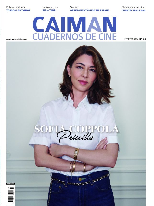 CAIMAN CUADERNOS DE CINE magazine side cover Issue 185  February 2024