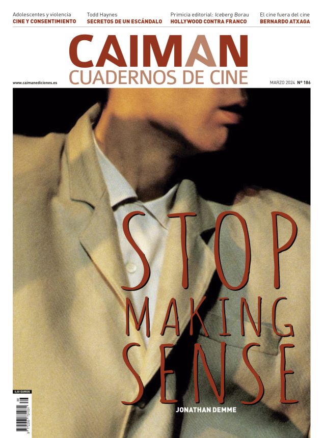 CAIMAN CUADERNOS DE CINE magazine side cover Issue 186  March 2024