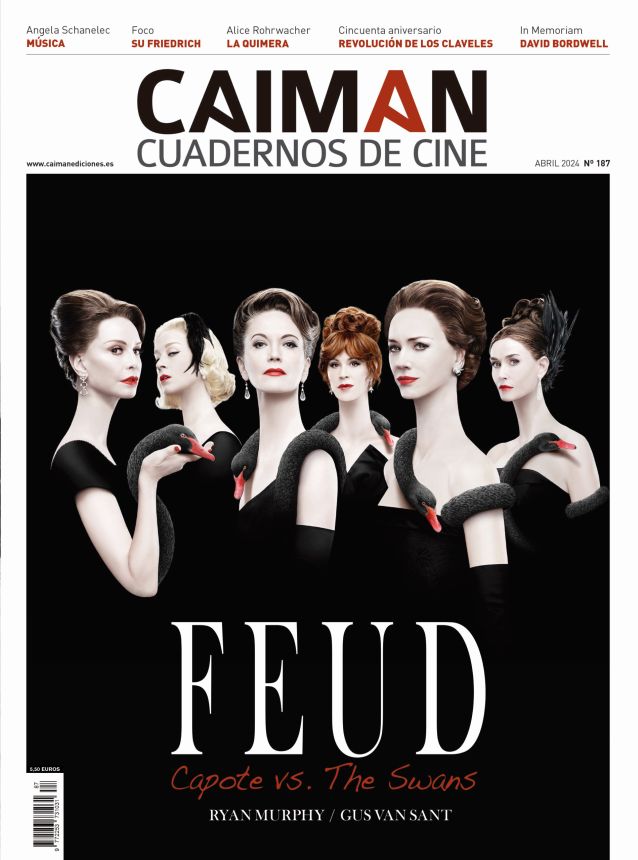 CAIMAN CUADERNOS DE CINE magazine side cover Issue 187  April 2024