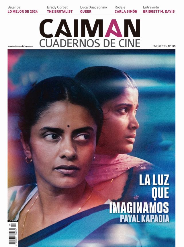 CAIMAN CUADERNOS DE CINE magazine side cover Issue 195  January 2025