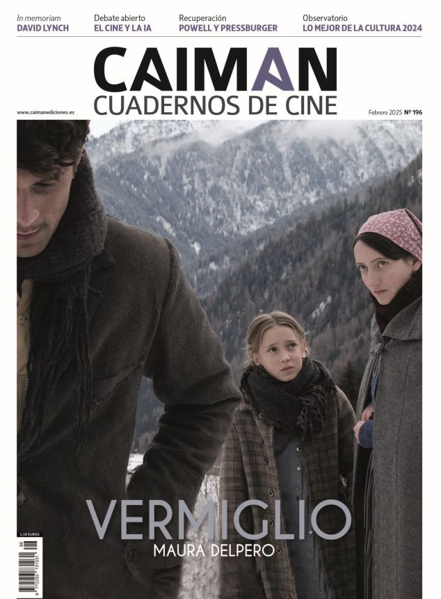 CAIMAN CUADERNOS DE CINE magazine side cover Issue 196  February 2025