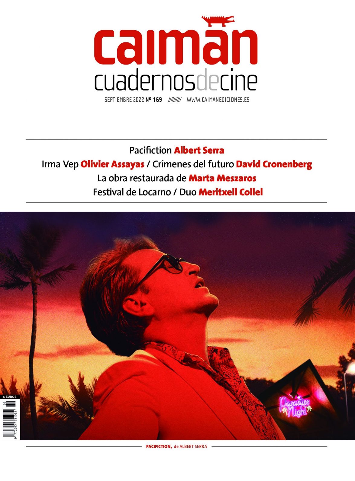 CAIMAN CUADERNOS DE CINE magazine side cover Issue 169  September 2022