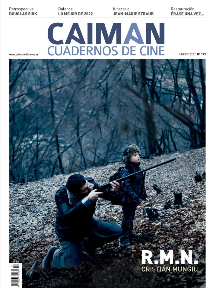 CAIMAN CUADERNOS DE CINE magazine side cover Issue 173  January 2023