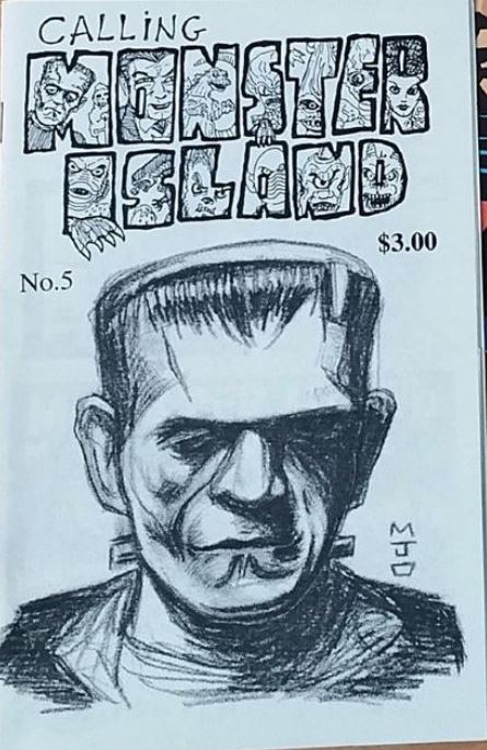 CALLING MONSTER ISLAND magazine side cover Issue 5  