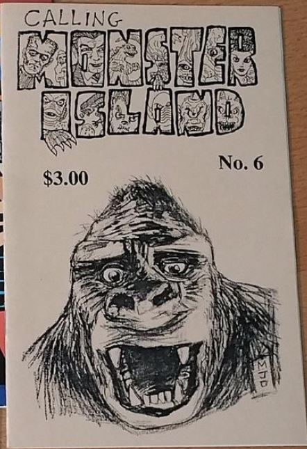 CALLING MONSTER ISLAND magazine side cover Issue 6  