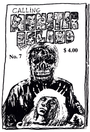 CALLING MONSTER ISLAND magazine side cover Issue 7  