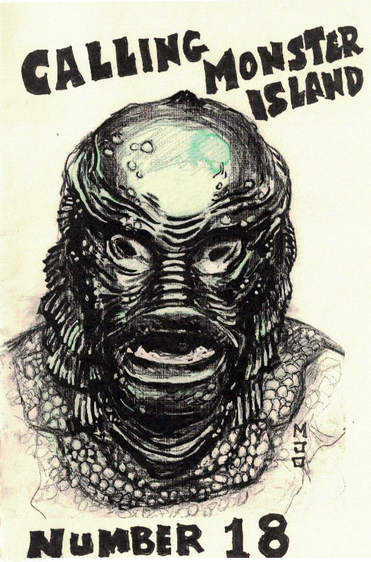 CALLING MONSTER ISLAND magazine side cover Issue 18 July 2015