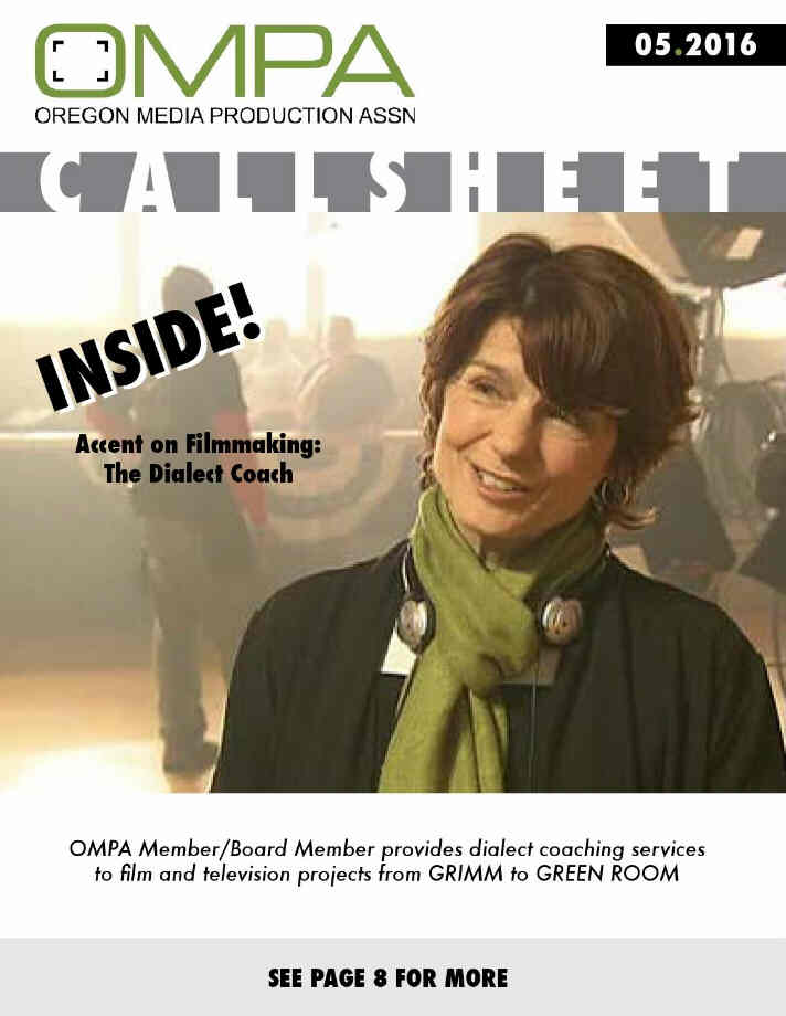 O.M.P.A. CALLSHEET magazine side cover May 2016