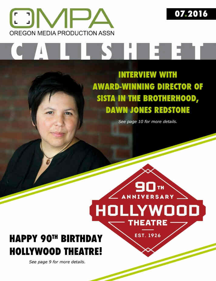 O.M.P.A. CALLSHEET magazine side cover July 2016