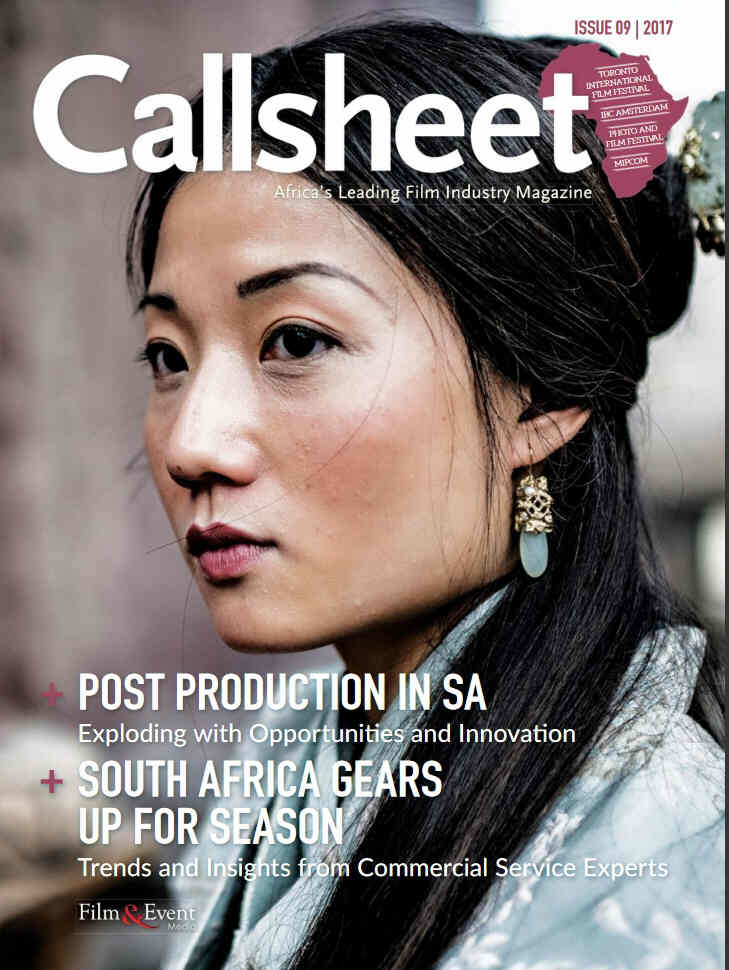 CALLSHEET magazine side cover September 2017