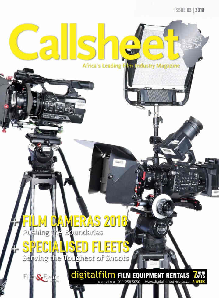 CALLSHEET magazine side cover  March 2018