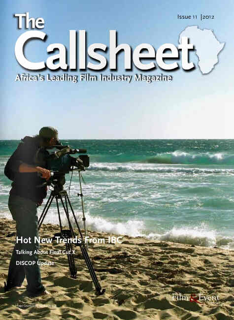 CALLSHEET magazine side cover Issue 11  2012