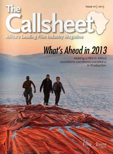 CALLSHEET magazine side cover Issue 1  2013