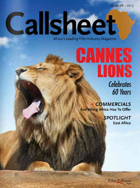 CALLSHEET magazine side cover Issue 6  2013