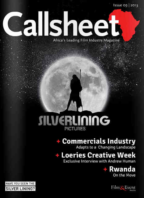 CALLSHEET magazine side cover Issue 9  2013