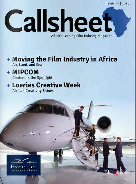 CALLSHEET magazine side cover Issue 10  2013