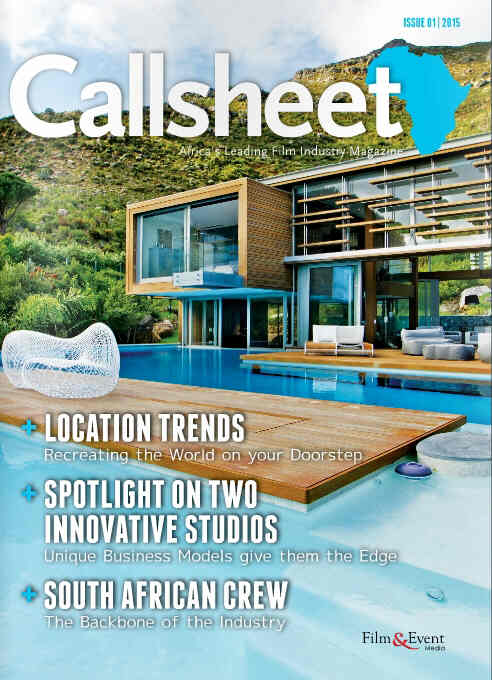 CALLSHEET magazine side cover Issue 1  2015