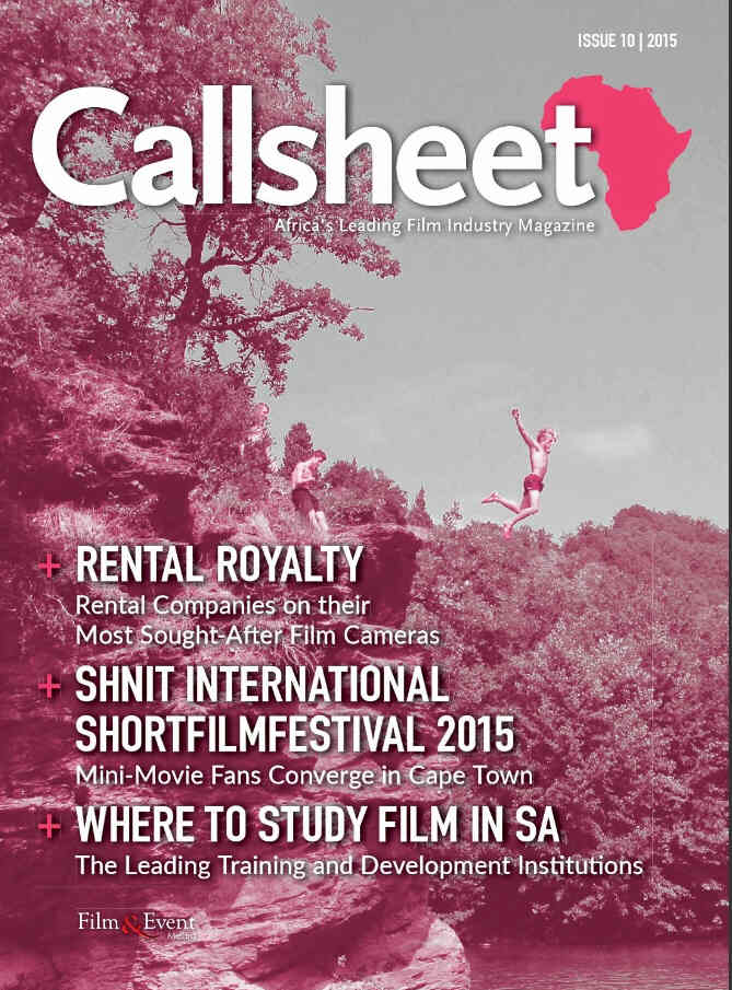 CALLSHEET magazine side cover Issue 10  2015