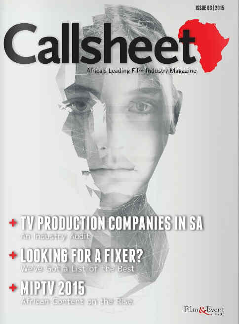 CALLSHEET magazine side cover Issue 3  2015