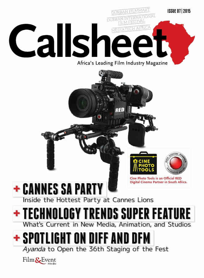 CALLSHEET magazine side cover Issue 7  2015