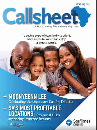 CALLSHEET magazine side cover Issue 11  2016