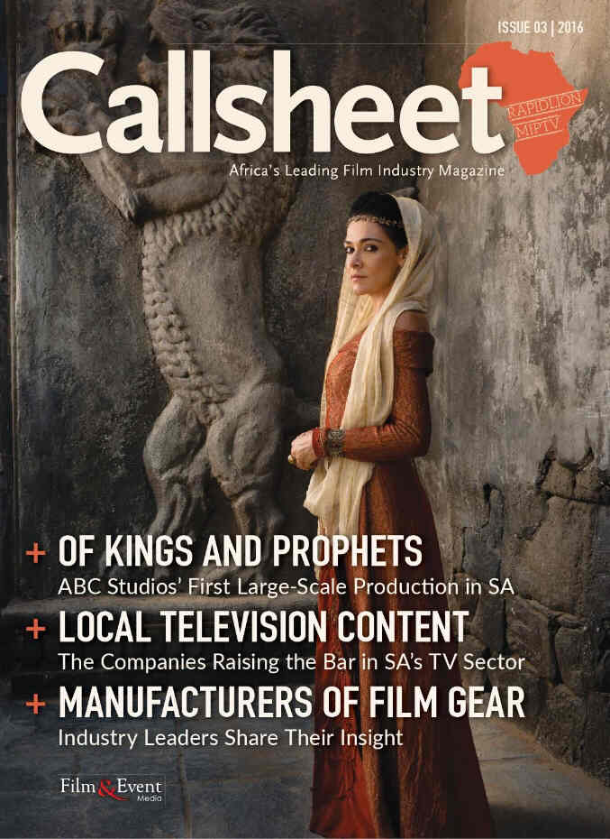 CALLSHEET magazine side cover Issue 3  2016