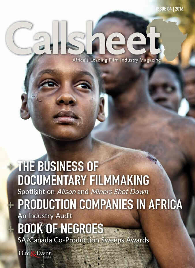 CALLSHEET magazine side cover Issue 4  2016