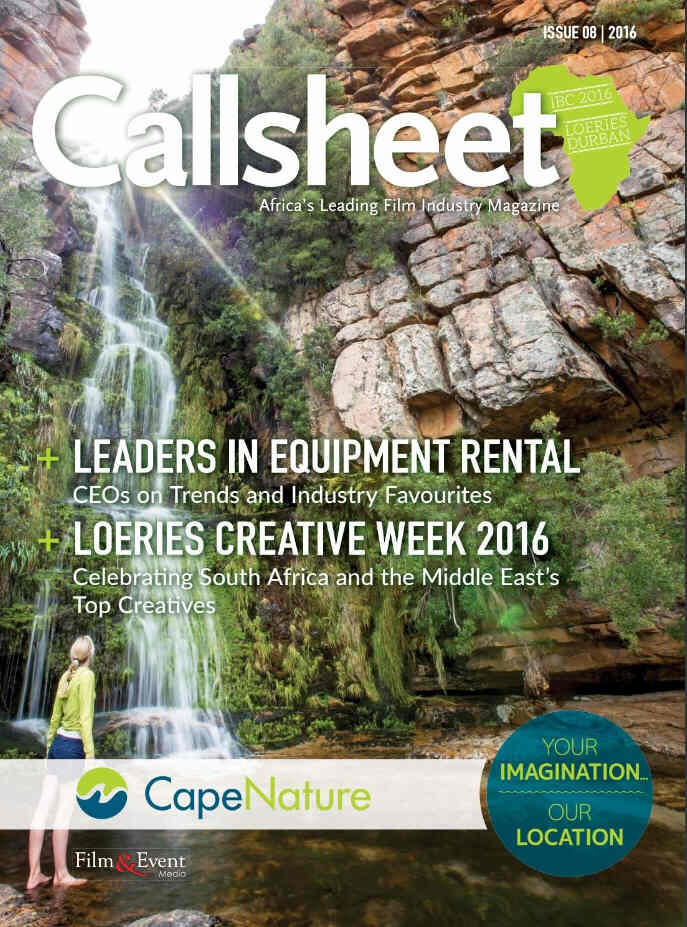 CALLSHEET magazine side cover Issue 8  2016