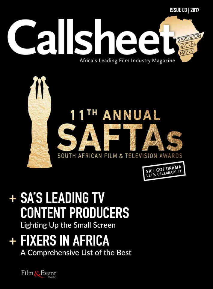 CALLSHEET magazine side cover March 2017