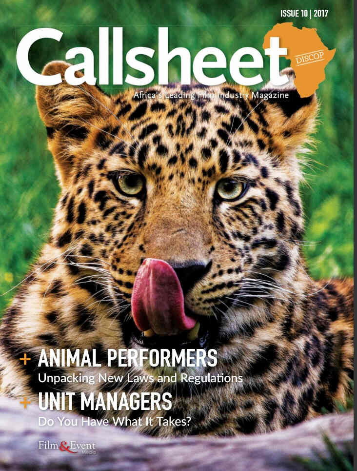 CALLSHEET magazine side cover  October 2017