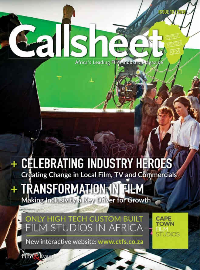 CALLSHEET magazine side cover  October 2018