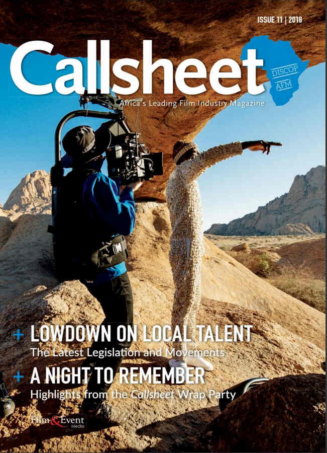 CALLSHEET magazine side cover  November 2018
