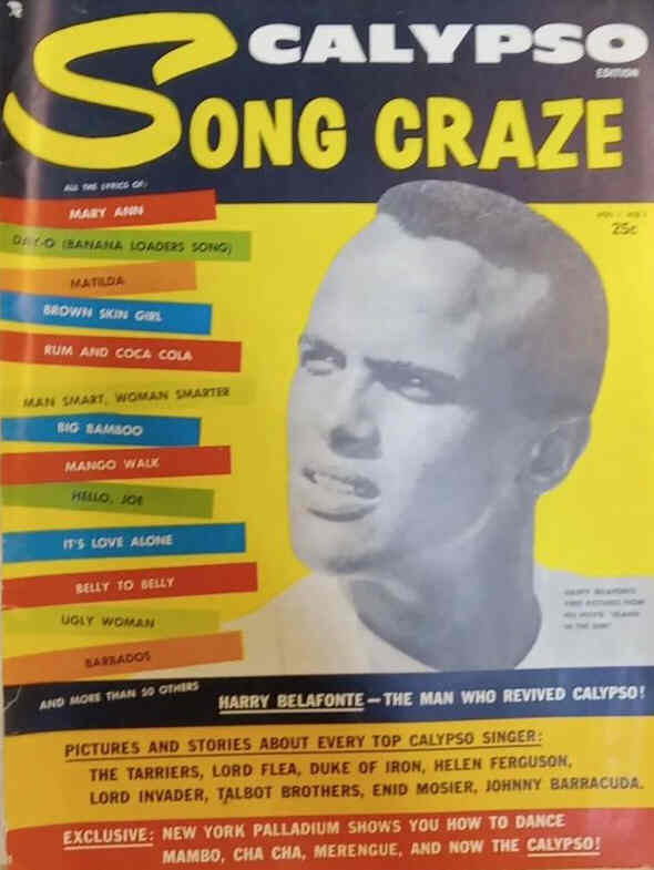 CALYPSO SONG CRAZE magazine side cover Issue 1   1957