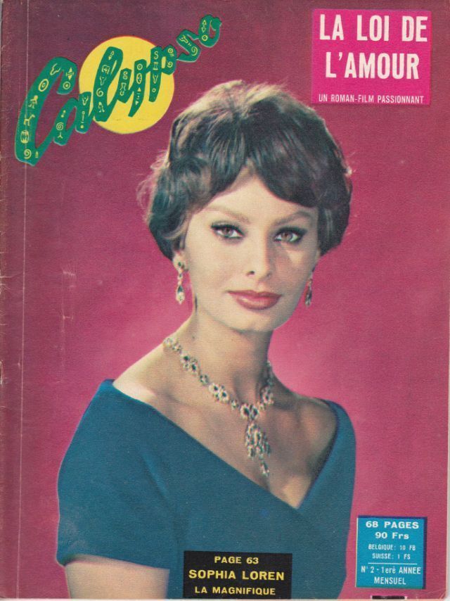CALYPSO FRANCE magazine side cover Issue 2 October 1959