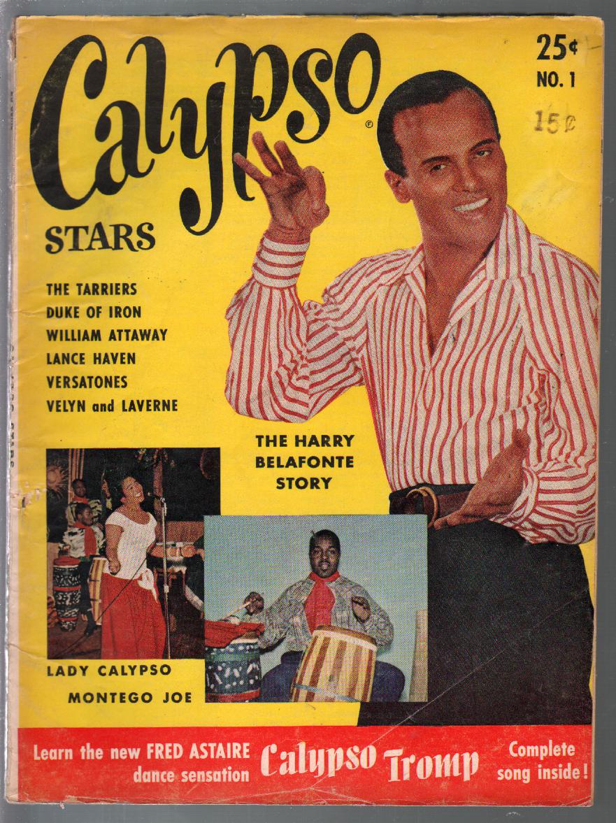 CALYPSO STARS magazine side cover Issue 1   1957