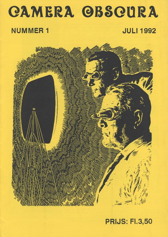 CAMERA OBSCURA (NL) magazine side cover Issue 1 July 1992