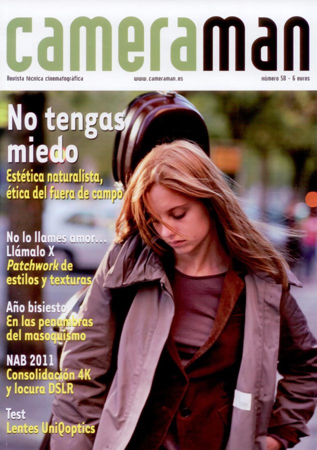 CAMERAMAN magazine side cover Issue 50  2011