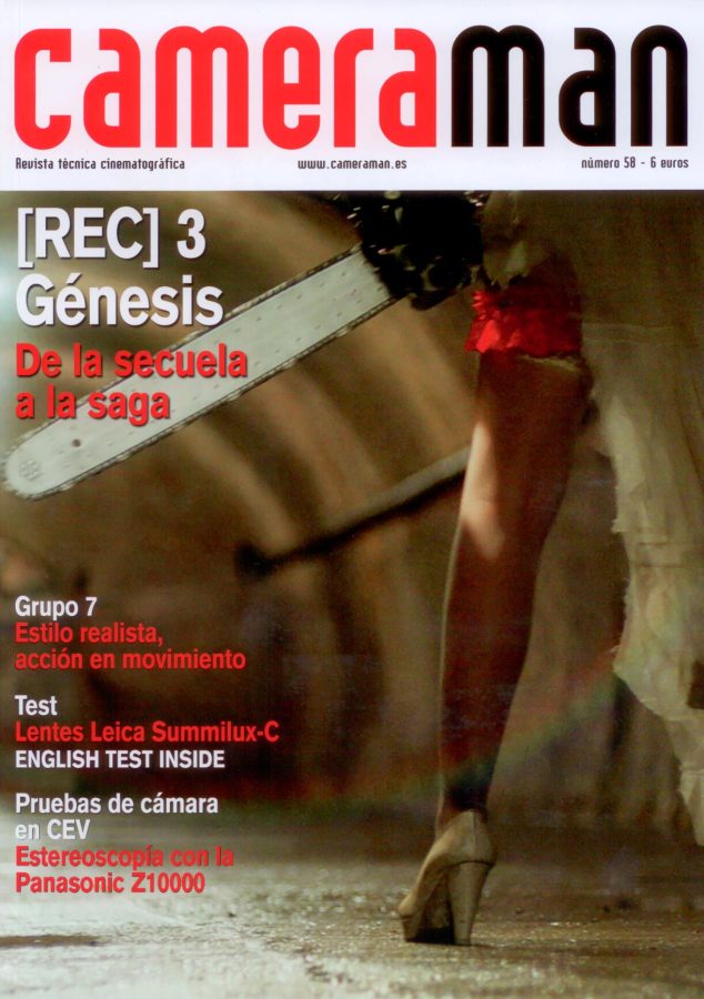 CAMERAMAN magazine side cover Issue 58  2012