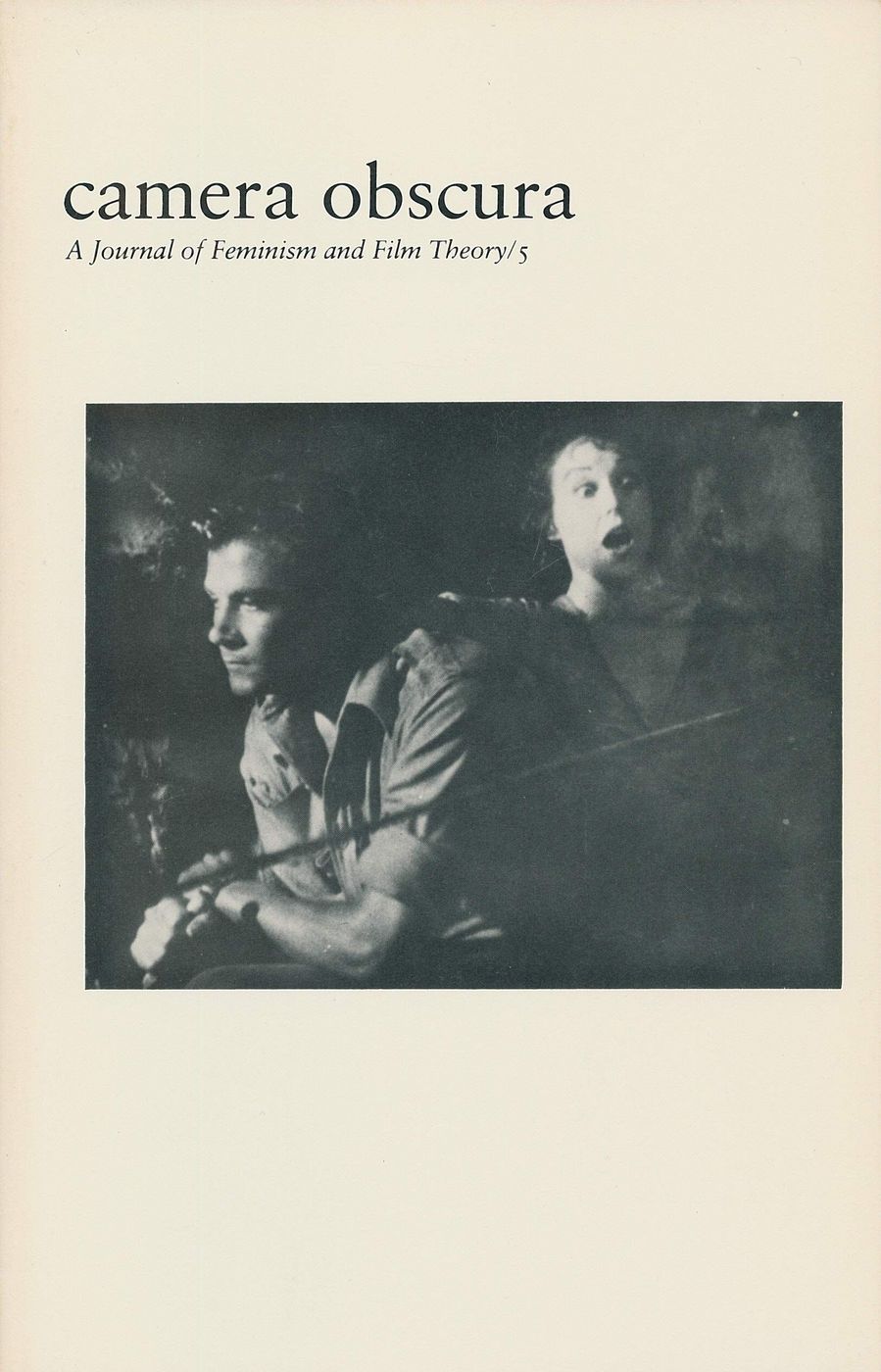 CAMERA OBSCURA magazine side cover Issue 5  1980