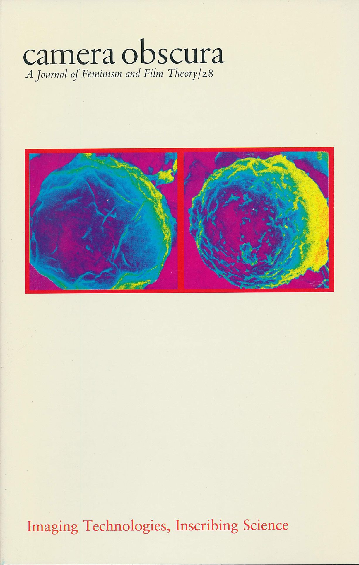 CAMERA OBSCURA magazine side cover Issue 28 January 1992