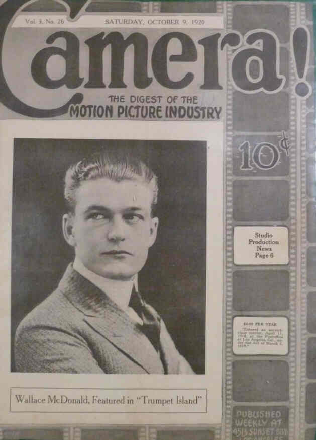 CAMERA magazine side cover 9 October 1920