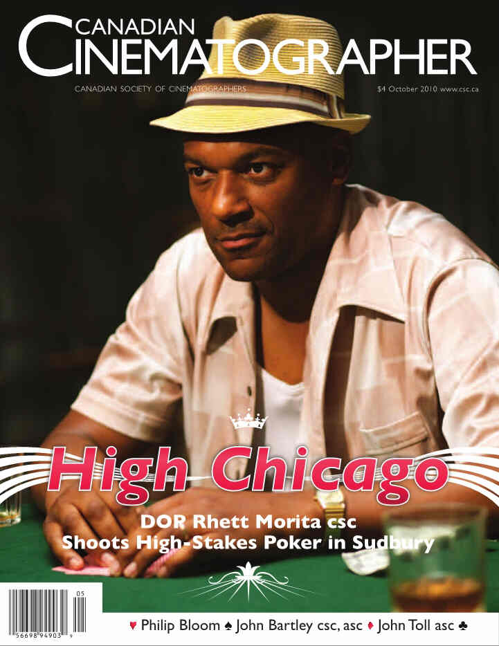 CANADIAN CINEMATOGRAPHER magazine side cover October 2010