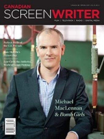 CANADIAN SCREENWRITER magazine side cover Spring 2013