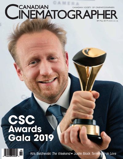 CANADIAN CINEMATOGRAPHER magazine side cover  May 2019